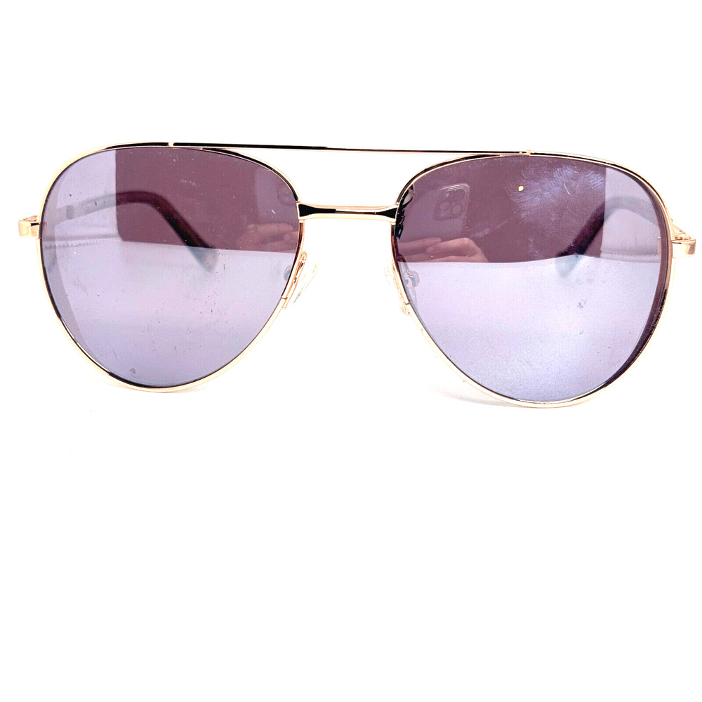 Betsey Johnson Hey-Girl ROS Sunglasses Women's Rose Gold/Grey Lenses Pilot 14883